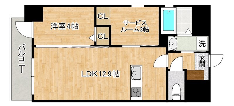 プレジデンス　ざ京 1003号室 間取り