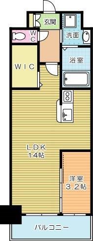 グランシャリオ三萩野  1109号室 間取り