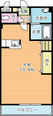 ラ・ポール中井  202号室 間取り