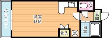 ジュネス天籟 102号室 間取り