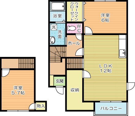 アビタシオン南方 203号室 間取り