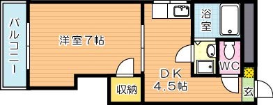 キャッスル折尾 間取り図