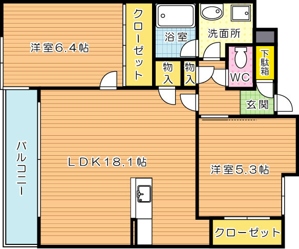 グランフォーレ  間取り図