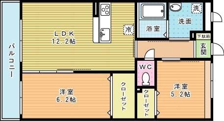 GRACEFUL中井（グレイスフル中井） 405号室 間取り