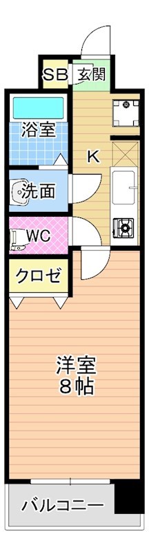 ＨＡＭＩＥＬ　ＫＯＫＵＲＡ（ハミエル小倉） 805号室 間取り