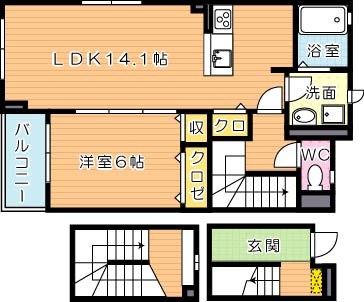 サニープレイス竹末 間取り図