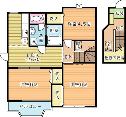 アメニティ広徳 間取り図