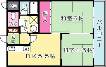 プレアール金田 702号室 間取り
