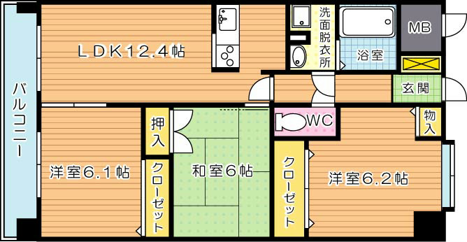 ルネックスⅡ 間取り図