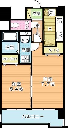アースコートＹ&rsquo;Ｓシティ下曽根駅前 403号室 間取り