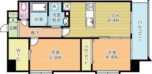 ザ・レジデンス香春口三萩野駅前 503号室 間取り