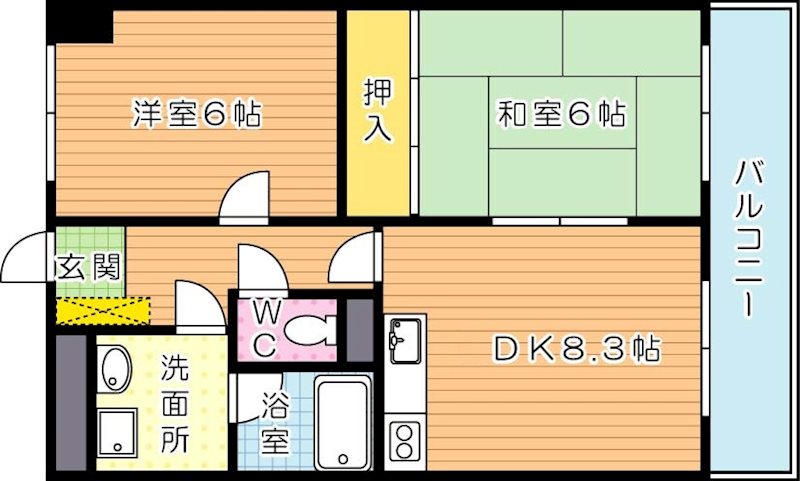 ライオンズマンション青山 505号室 間取り