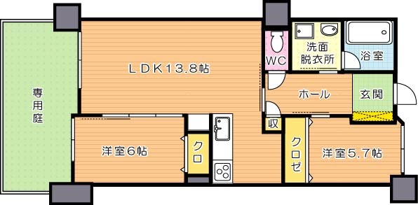 サンパーク折尾学園の丘ノースリッジ 間取り図