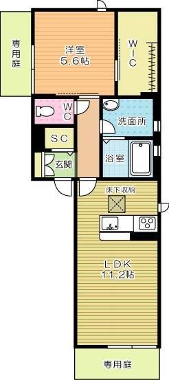 liberta（リベルタ）  101号室 間取り