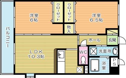 エヴァーグリーンＮ 717号室 間取り