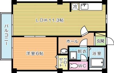 ファミールヒイラギＢ 205号室 間取り