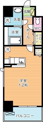 エヴァーグリーンQ 712号室 間取り