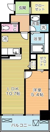 エヴァーグリーンQ 801号室 間取り