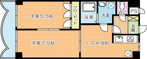 ロイヤルエレガンス 1206号室 間取り