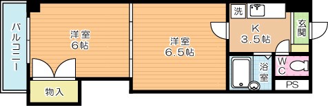 ロイヤルグランデ 1402号室 間取り