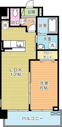 パークサイドヴィラ 406号室 間取り
