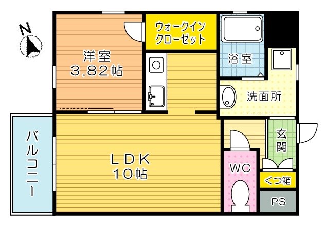 Studie TOBIHATA (スタディ飛幡)   703号室 間取り