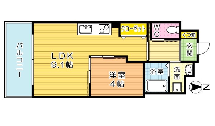 ソレイユ・ルヴァン赤坂 間取り図