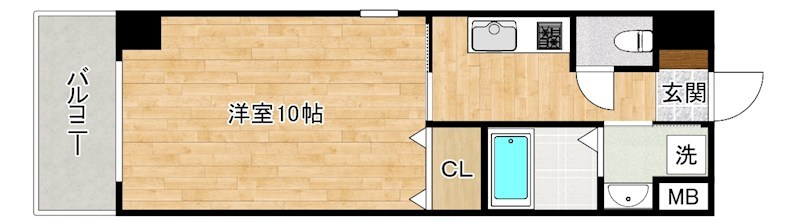 フォレスト片野 301号室 間取り