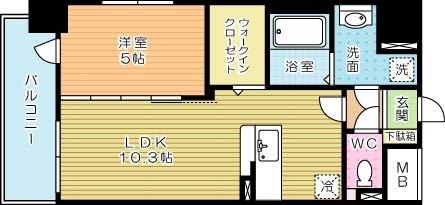 シエラ北方 401号室 間取り