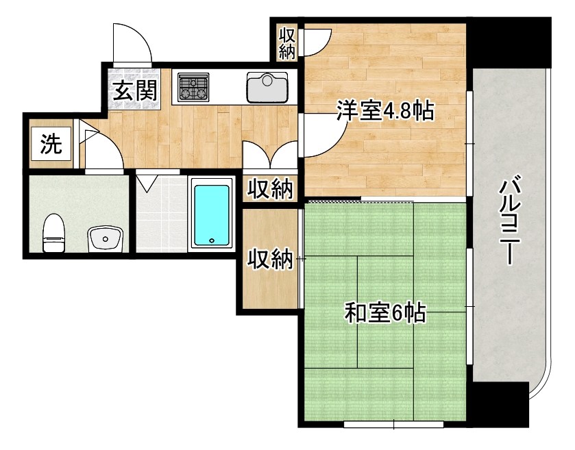 パール・デュー木町 803号室 間取り
