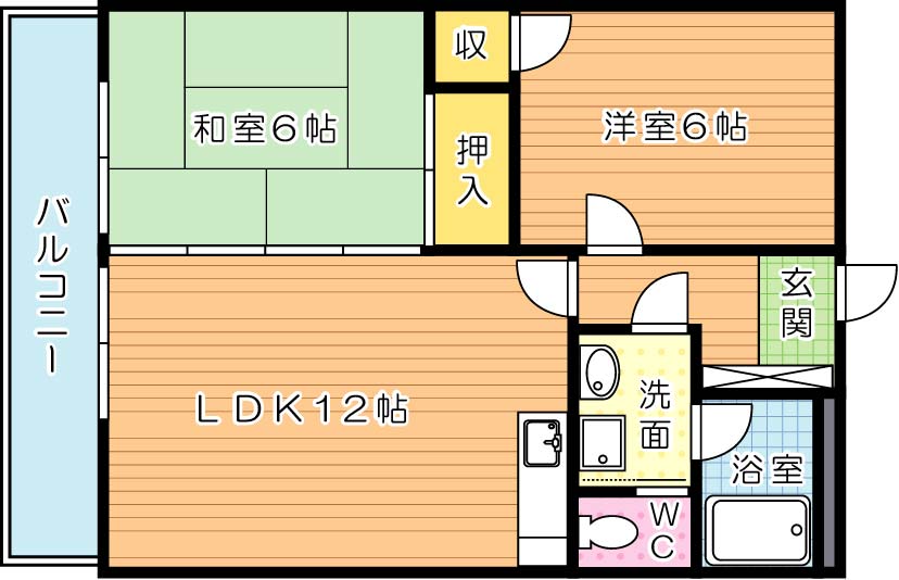  シャルダン中尾 間取り図