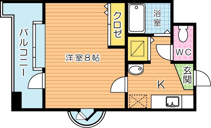 ニューサンリバー８番館 間取り