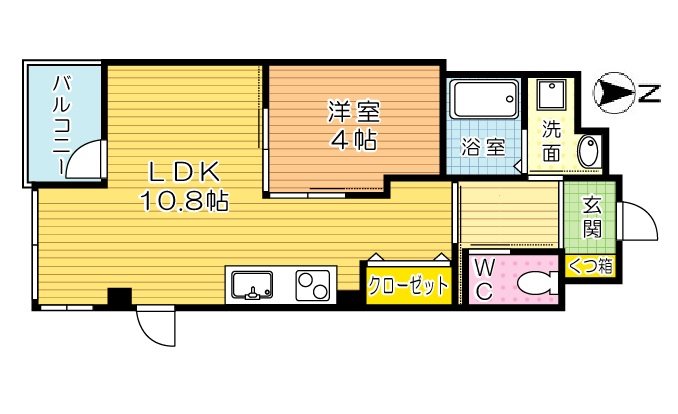 ソレイユ・ルヴァン赤坂 201号室 間取り