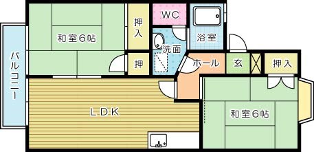 ボンセジュールシオンＡ棟 203号室 間取り
