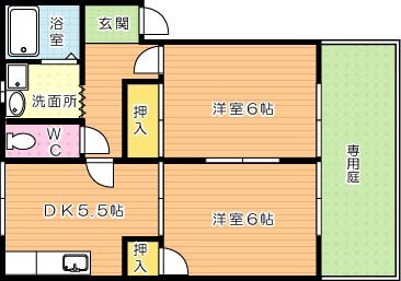 シャトーＫ　B棟 間取り図