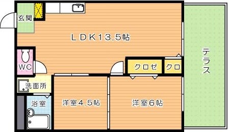 シティハイツ本城 間取り図