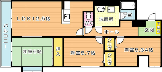 エミネント華里 間取り図