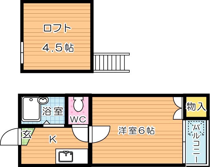 ルミエール壱番館 102号室 間取り