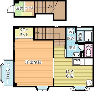 リブェール嵐山　  205号室 間取り