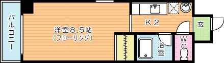 エンゼルコート清水 302号室 間取り