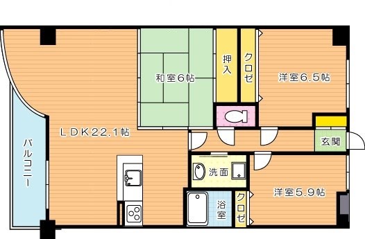 珪州館Ⅲ  間取り図