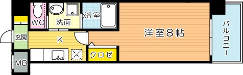 さくら館 603号室 間取り