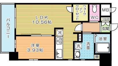 GALA PLATINUM COURT（ガーラプラチナコート） 801号室 間取り