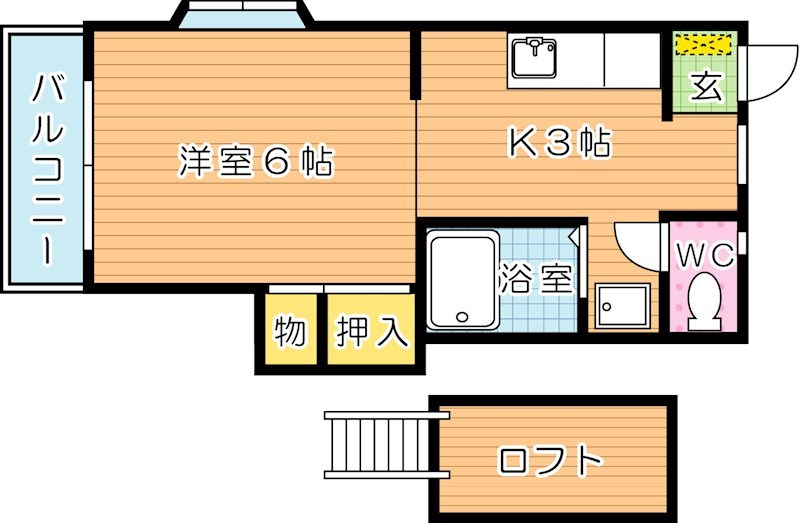 シティベール東折尾 間取り図