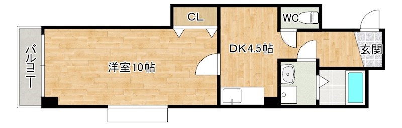 ルミエールＫＹⅡ 702号室 間取り