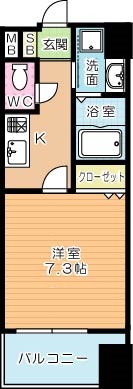 プレミアＪＯＮＯ 402号室 間取り