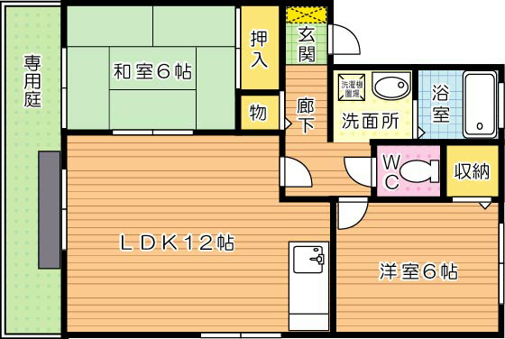 ヴァンベール大浦　B棟 間取り図