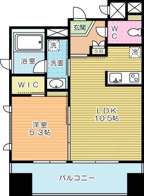 ヴェールヴァン西小倉 601号室 間取り