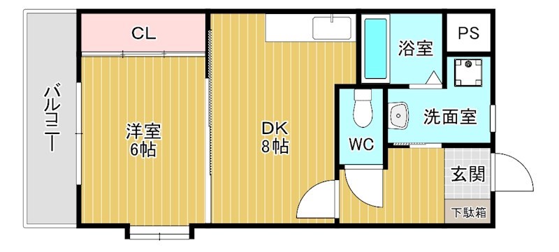 ウィングスミュゼ 401号室 間取り