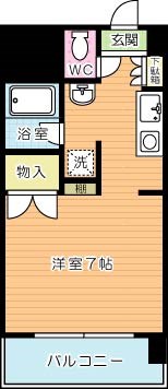 サルヴァトーレ東小倉 613号室 間取り